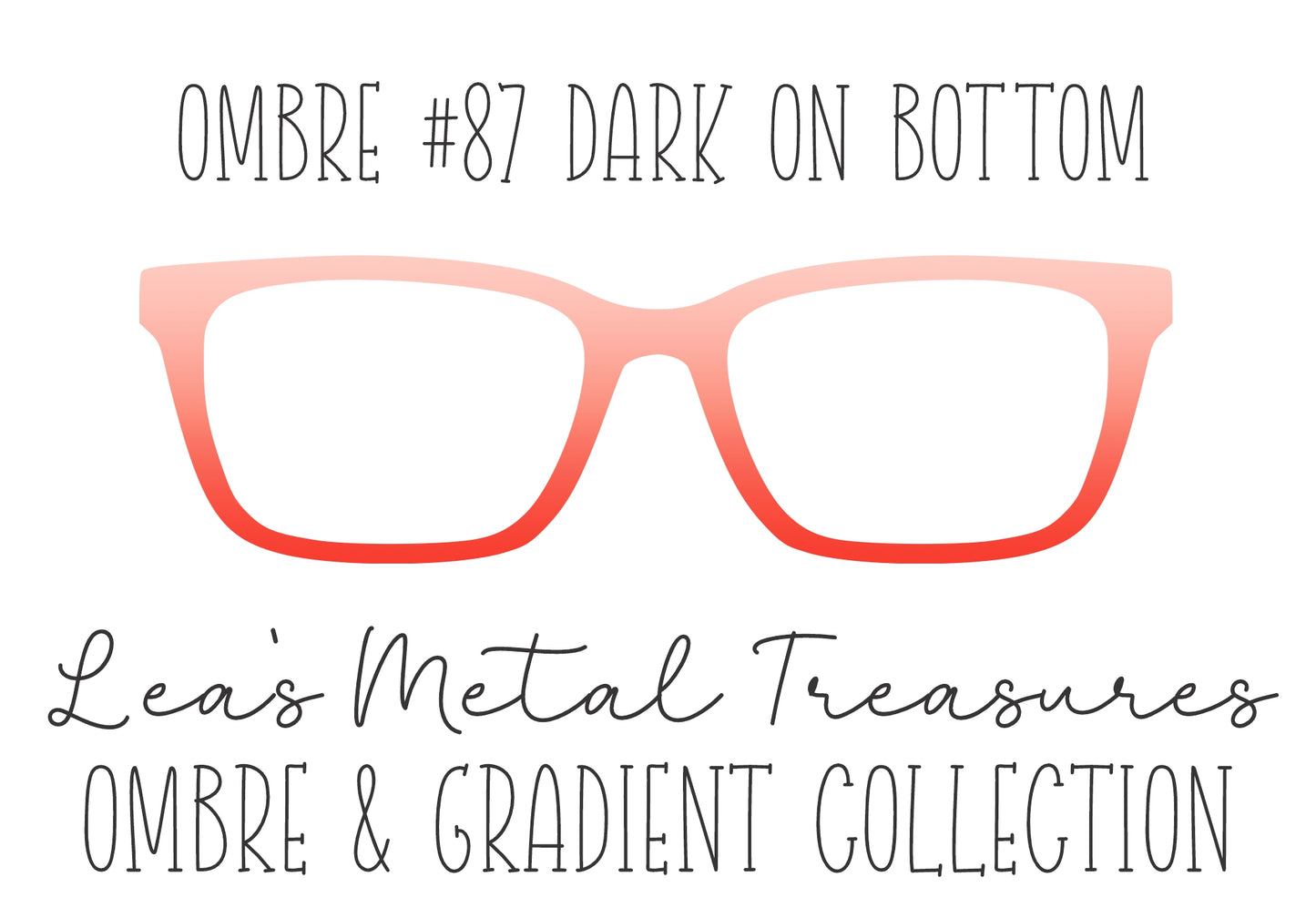 OMBRE 87 DARK ON BOTTOM Eyewear Toppers COMES WITH MAGNETS