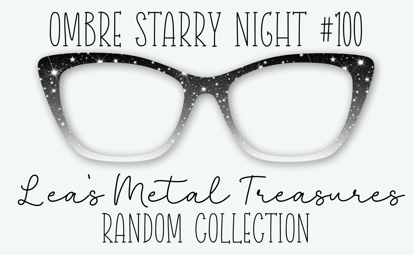Ombre Starry Night #100 Eyewear Frame Toppers • DECEMBER 2025 TOPPER OF THE MONTH