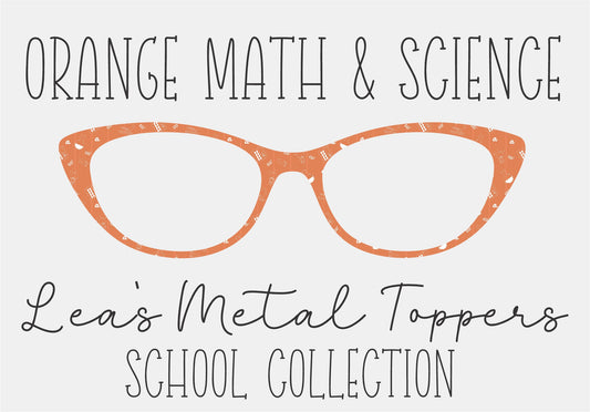 ORANGE MATH AND SCIENCE Eyewear Frame Toppers COMES WITH MAGNETS