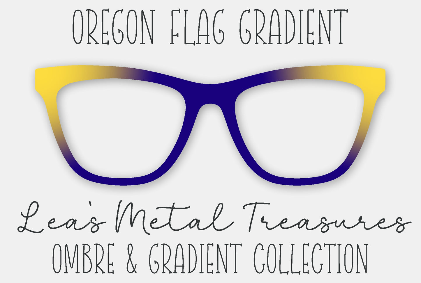 Oregon Flag Gradient Eyewear Frame Toppers