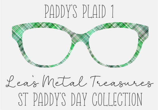 PADDYS PLAID ONE Eyewear Frame Toppers COMES WITH MAGNETS