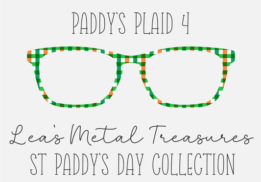 PADDYS PLAID FOUR Eyewear Frame Toppers COMES WITH MAGNETS
