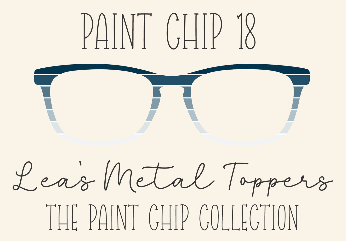 PAINT CHIP 18 Eyewear Frame Toppers COMES WITH MAGNETS