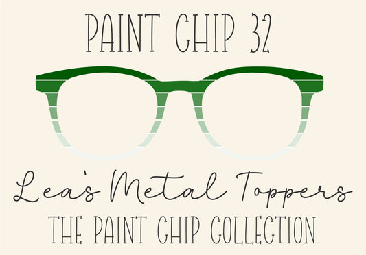 PAINT CHIP 32 Eyewear Frame Toppers COMES WITH MAGNETS