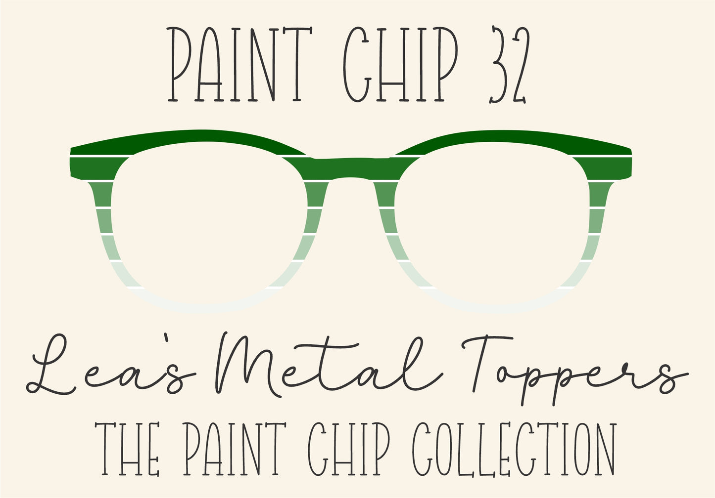 PAINT CHIP 32 Eyewear Frame Toppers COMES WITH MAGNETS