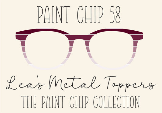 PAINT CHIP 58 Eyewear Frame Toppers COMES WITH MAGNETS