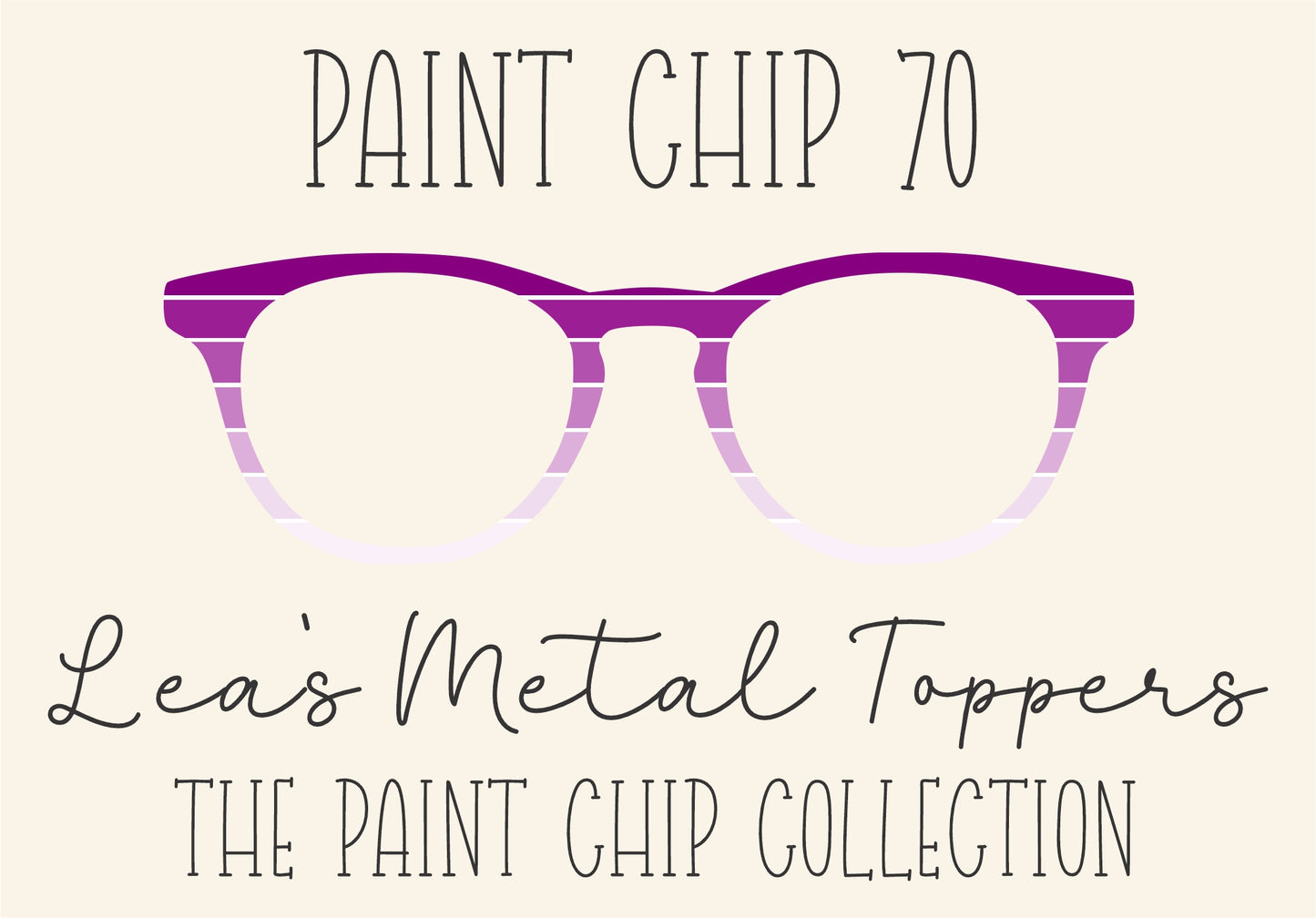 PAINT CHIP 70 Eyewear Frame Toppers COMES WITH MAGNETS