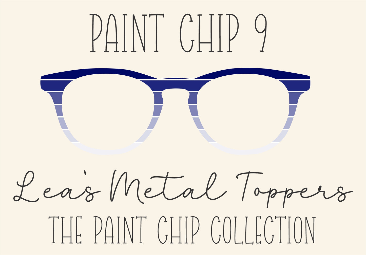 PAINT CHIP 9 Eyewear Frame Toppers COMES WITH MAGNETS