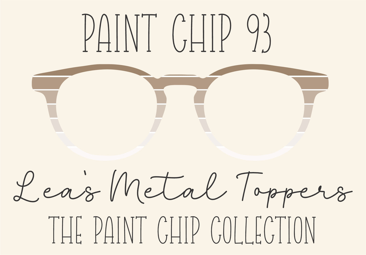 PAINT CHIP 93 Eyewear Frame Toppers COMES WITH MAGNETS