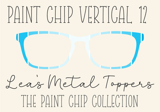 PAINT CHIP VERTICAL 12 Eyewear Frame Toppers COMES WITH MAGNETS