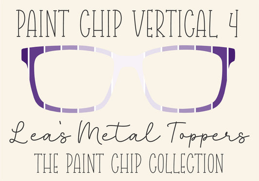 PAINT CHIP VERTICAL 4 Eyewear Frame Toppers COMES WITH MAGNETS