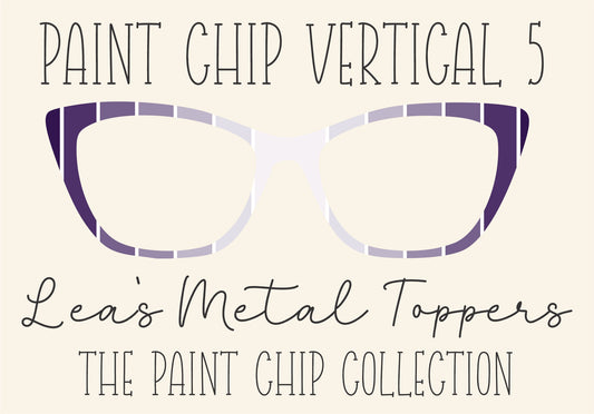 PAINT CHIP VERTICAL 5 Eyewear Frame Toppers COMES WITH MAGNETS