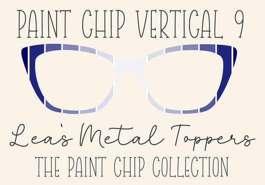 PAINT CHIP VERTICAL 9 Eyewear Frame Toppers COMES WITH MAGNETS