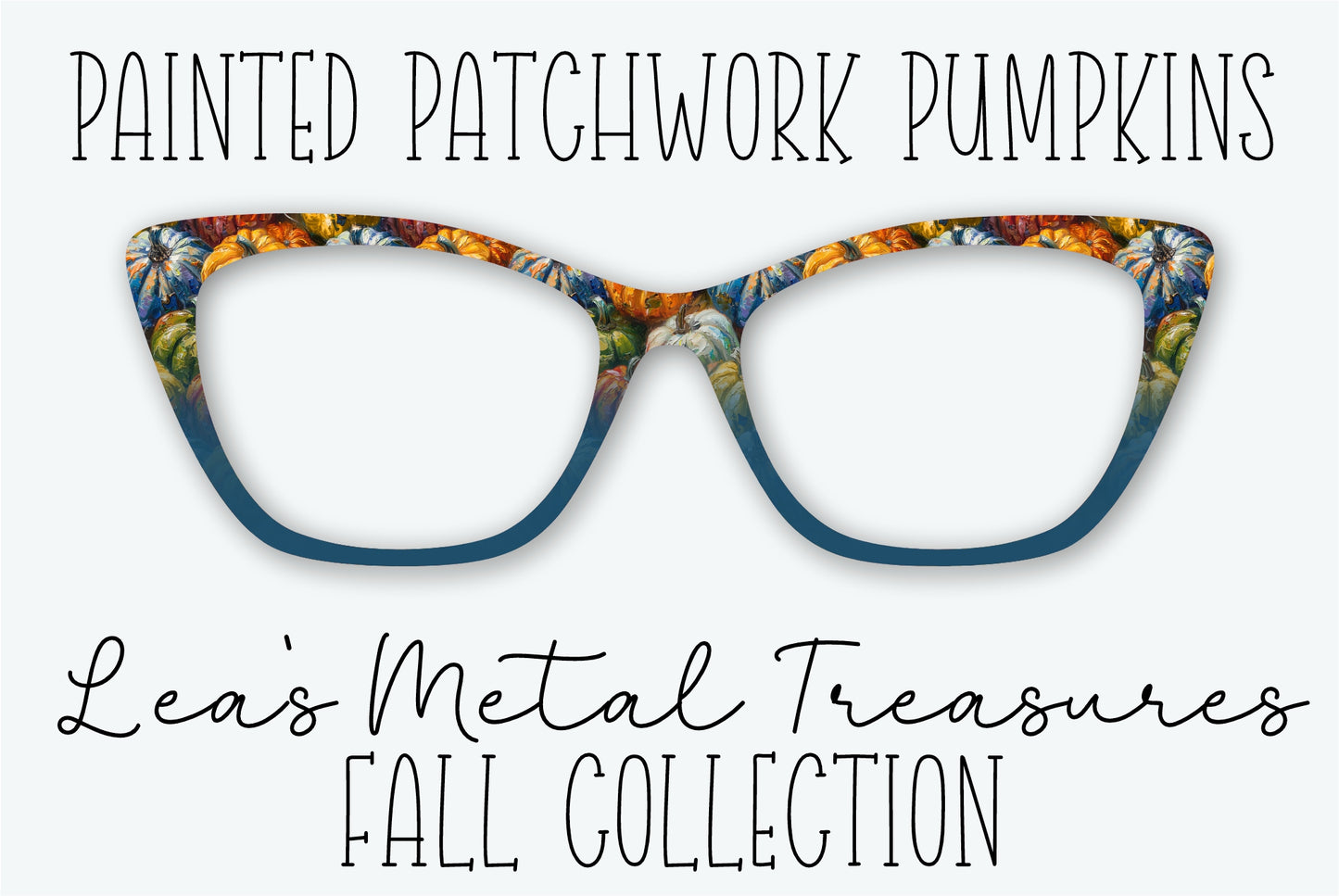 PAINTED PATCHWORK PUMPKINS Eyewear Frame Toppers