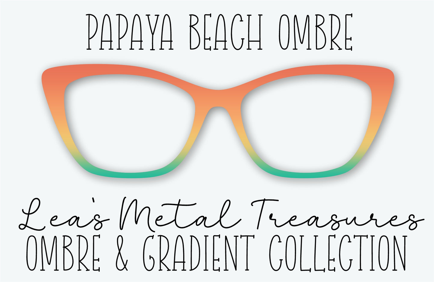 PAPAYA BEACH OMBRE Eyewear Frame Toppers