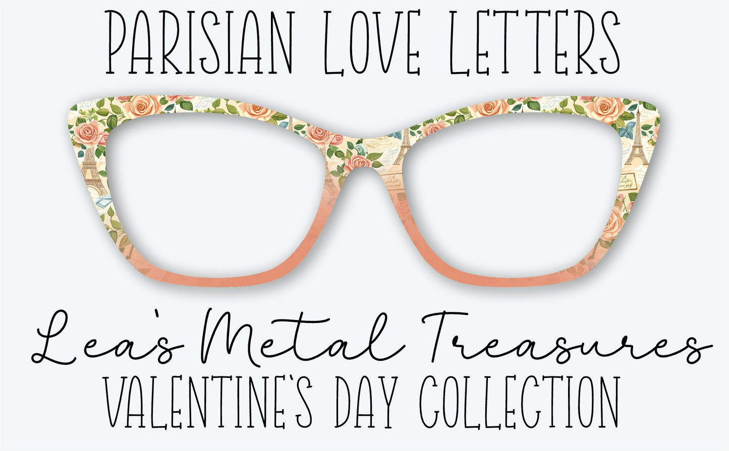 Parisian Love Letters Eyewear Frame Toppers