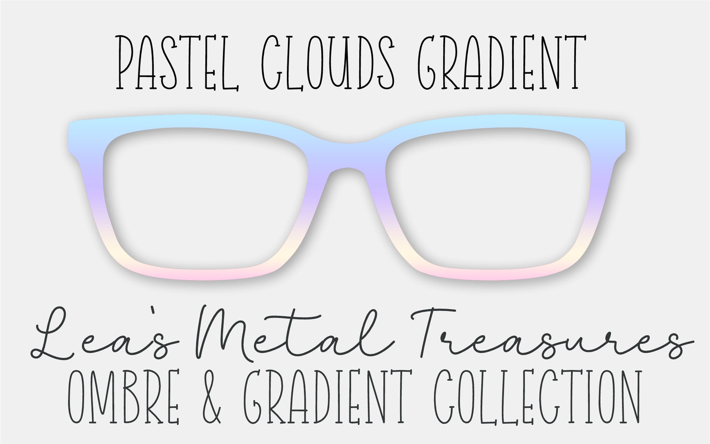 Pastel Clouds Gradient • Magnetic Eyeglasses Topper