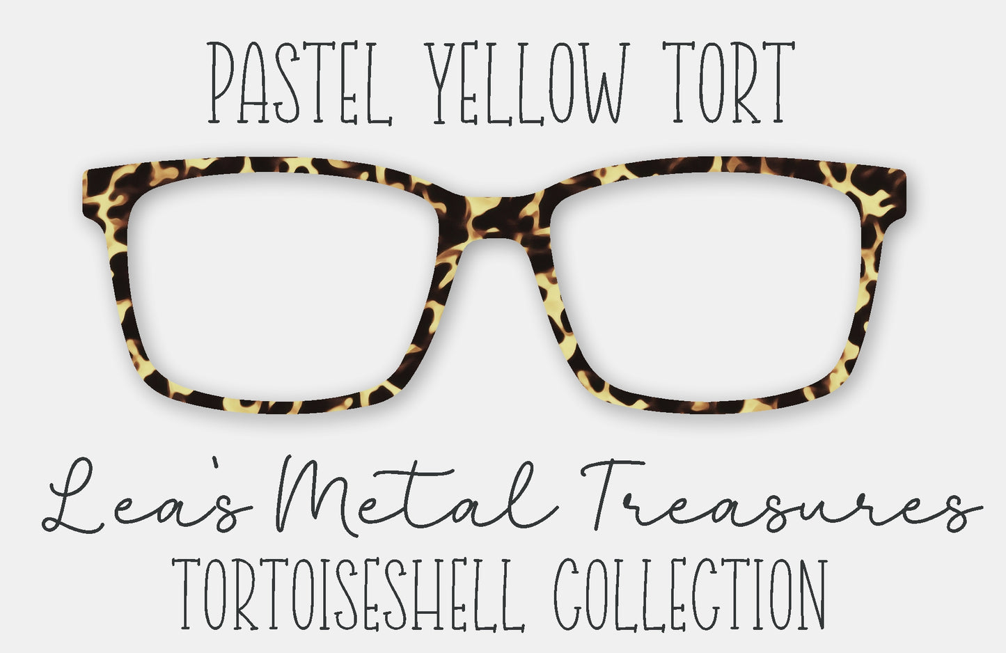 Pastel Yellow Tort Eyewear Frame Toppers