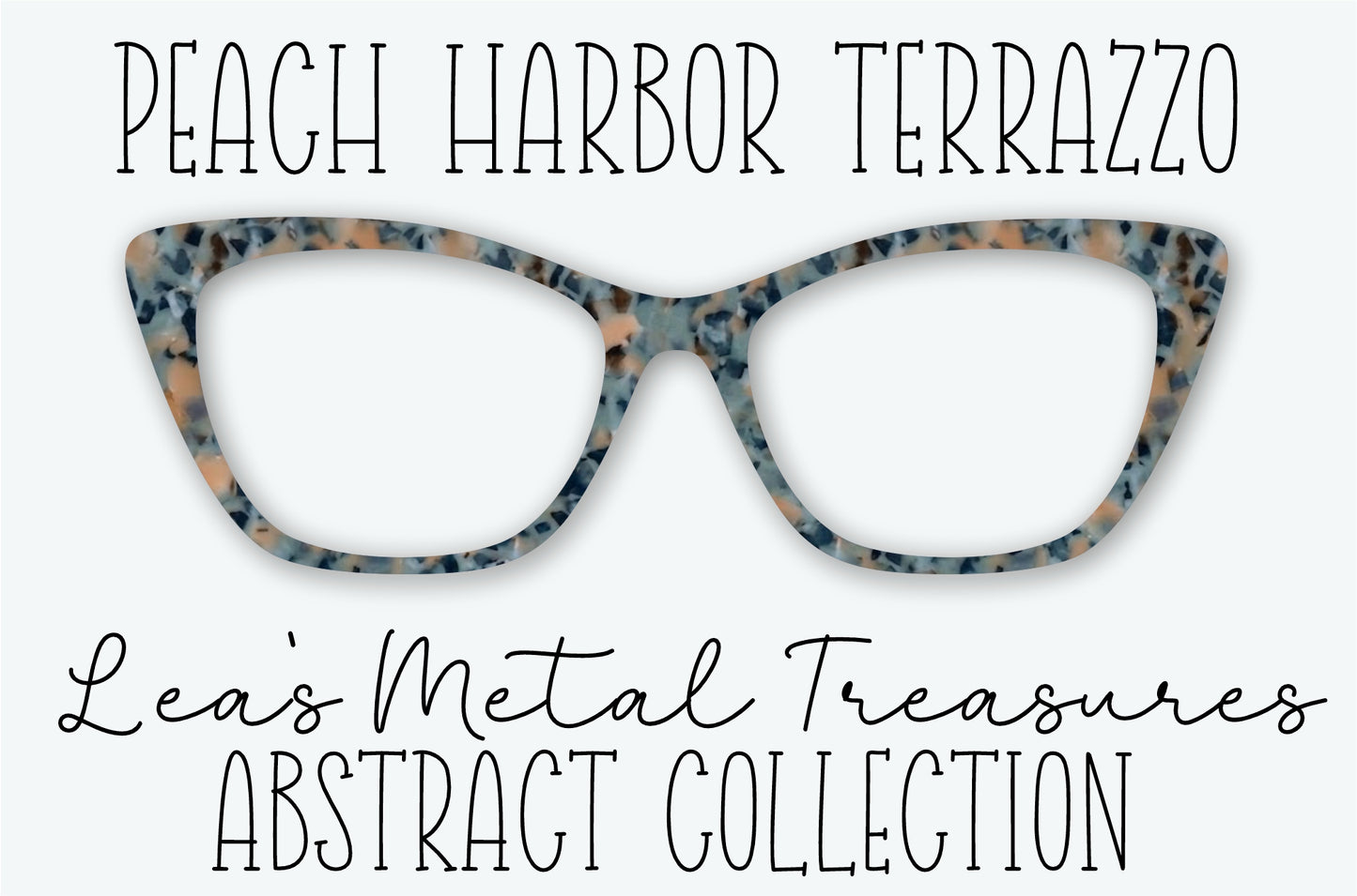 Peach Harbor Terrazzo Eyewear Frame Toppers