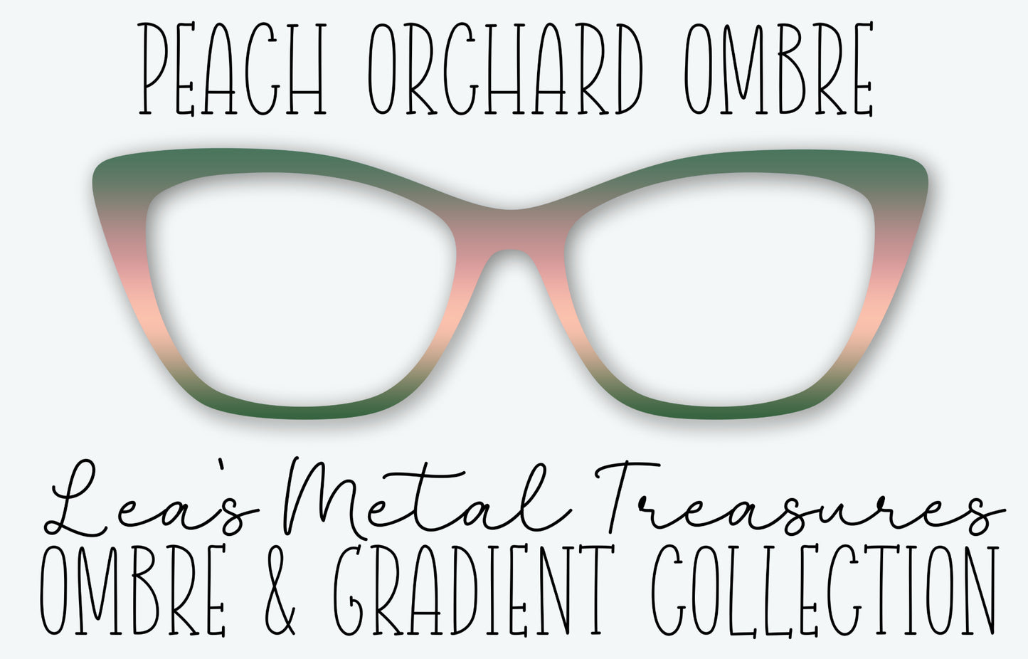Peach Orchard Ombre Eyewear Frame Toppers