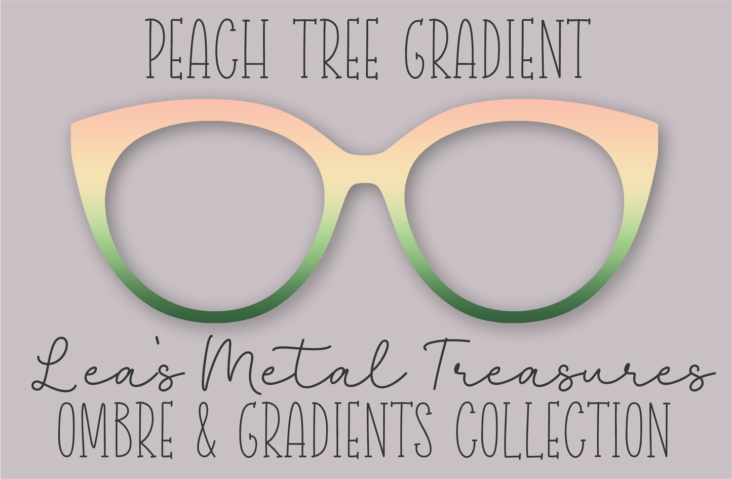 Peach Tree Gradient Eyewear Frame Toppers