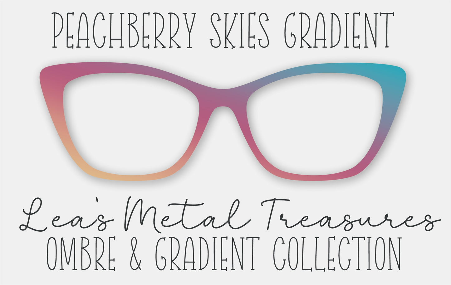 Peachberry Skies Gradient Eyewear Frame Toppers