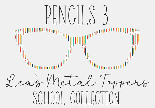 PENCILS 3 Eyewear Frame Toppers COMES WITH MAGNETS