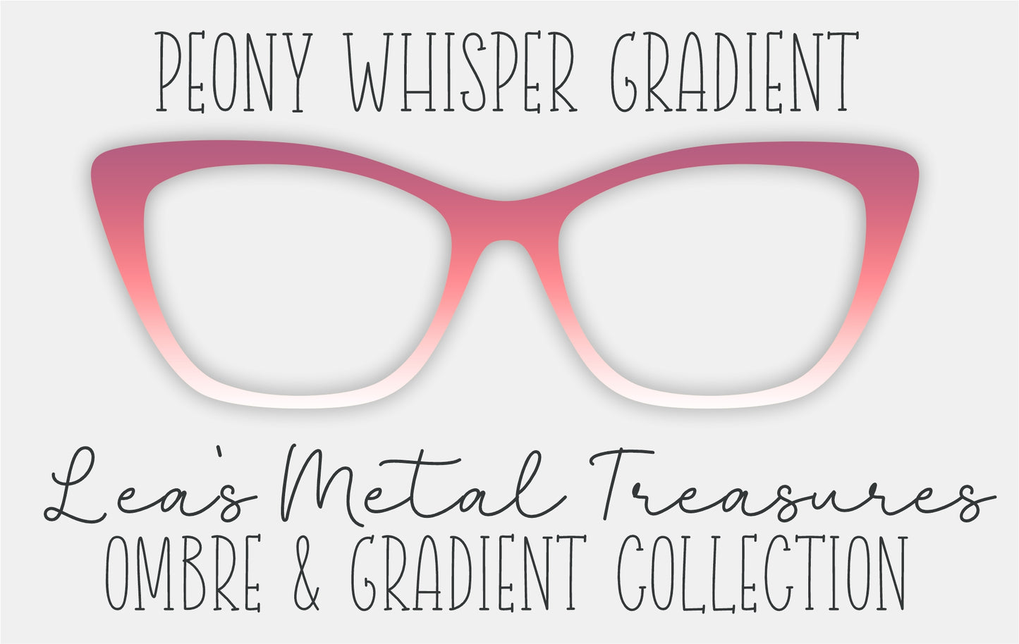 Peony Whisper Gradient Eyewear Frame Toppers