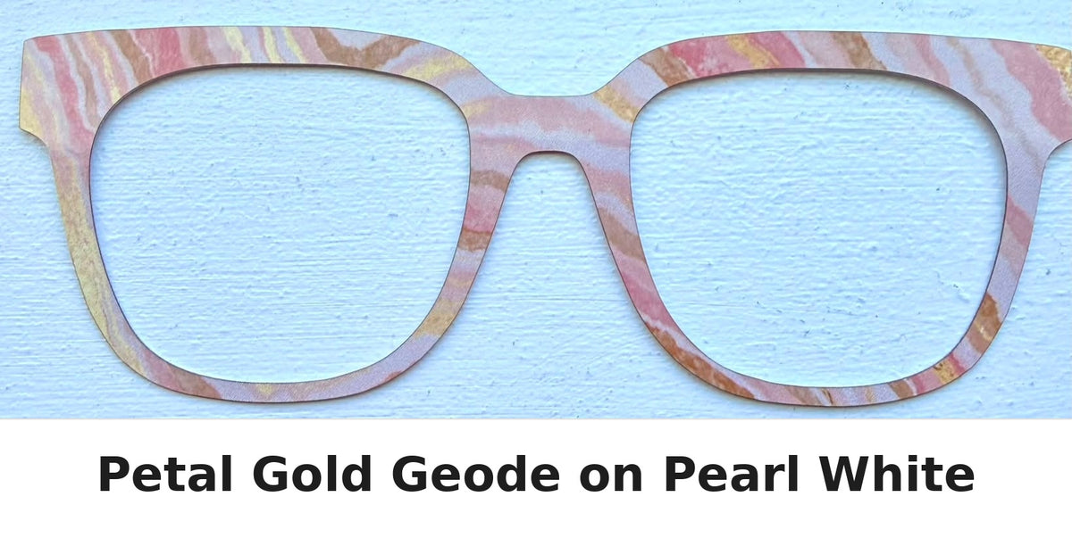 PETAL & GOLD GEODE Eyewear Frame Toppers SEPTEMBER 2026 TOPPER OF THE MONTH