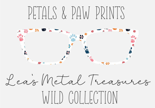 PETALS PAW PRINTS Eyewear Frame Toppers COMES WITH MAGNETS