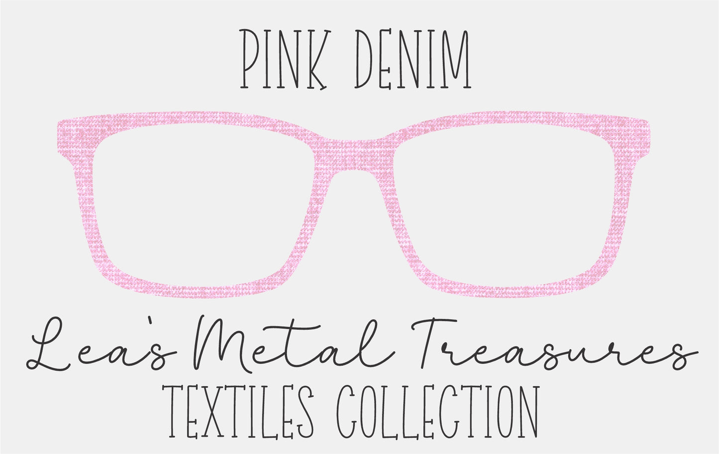 Pink Denim Eyewear Frame Toppers COMES WITH MAGNETS