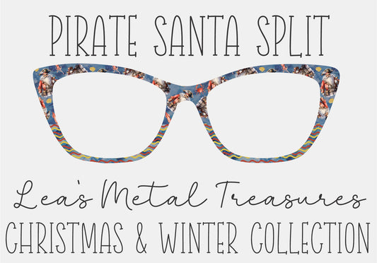 PIRATE SANTA SPLIT Eyewear Frame Toppers COMES WITH MAGNETS