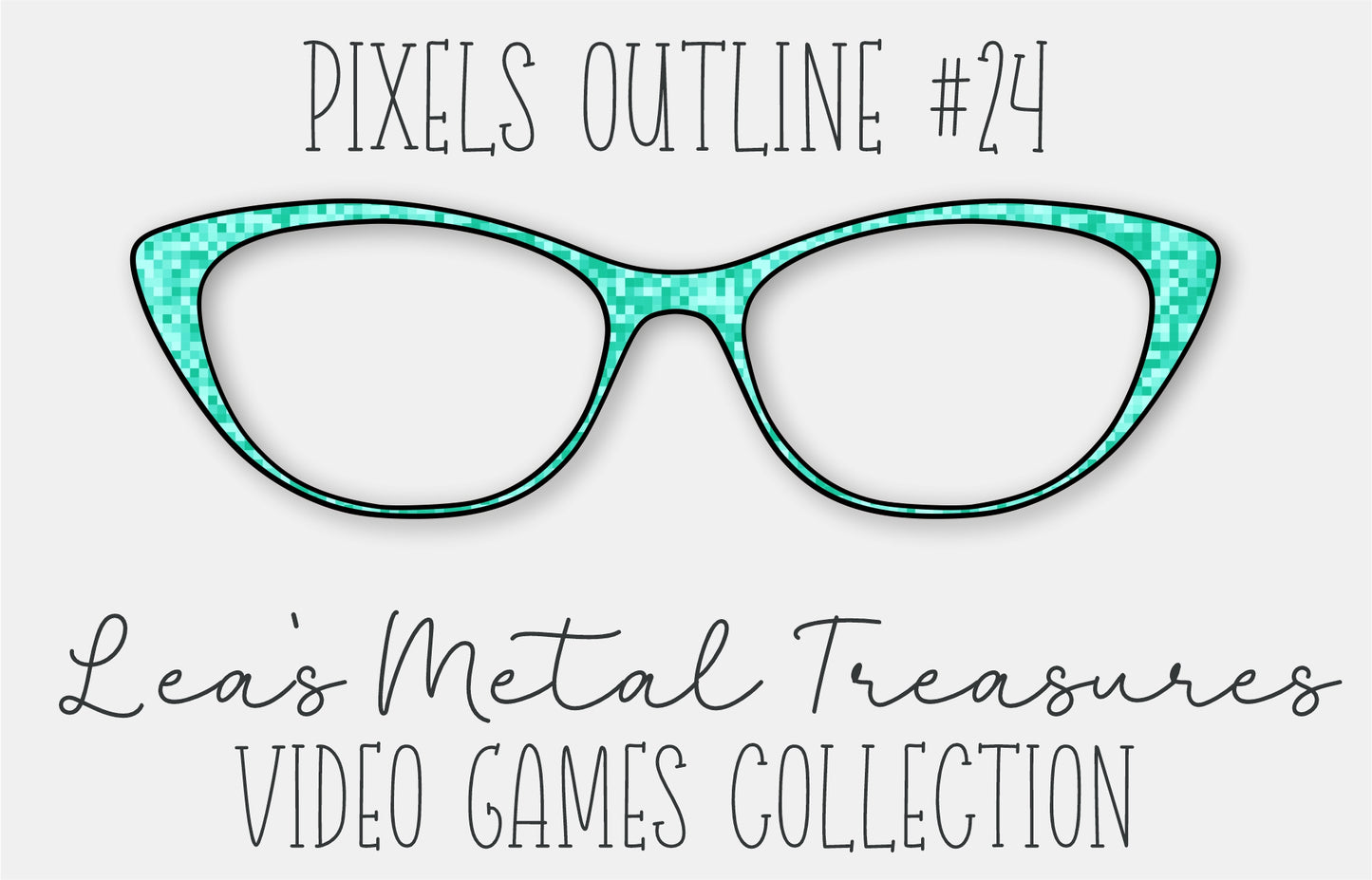 Pixels Outline #24 Eyewear Frame Toppers