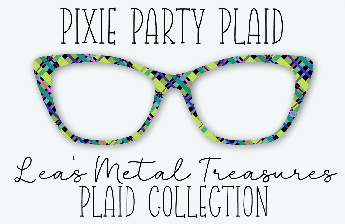 PIXIE PARTY PLAID Eyewear Frame Toppers
