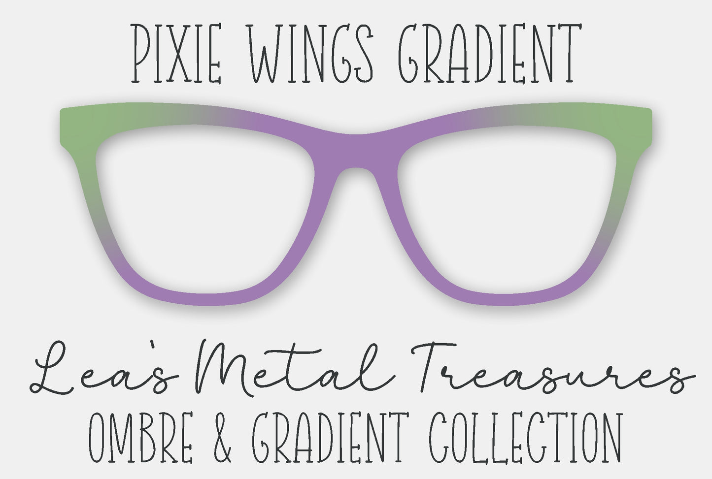 Pixie Wing Gradient Eyewear Frame Toppers