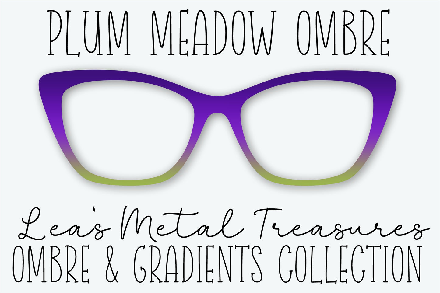 Plum Meadow Ombre Eyewear Frame Toppers
