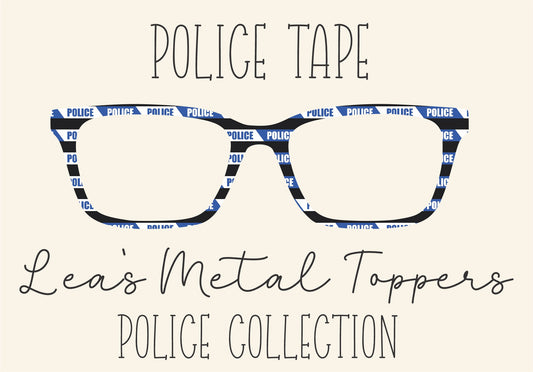 POLICE TAPE Eyewear Frame Toppers COMES WITH MAGNETS