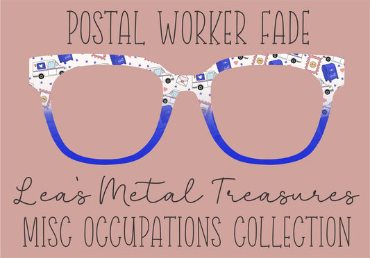 Postal Worker Fade Eyewear Frame Toppers COMES WITH MAGNETS