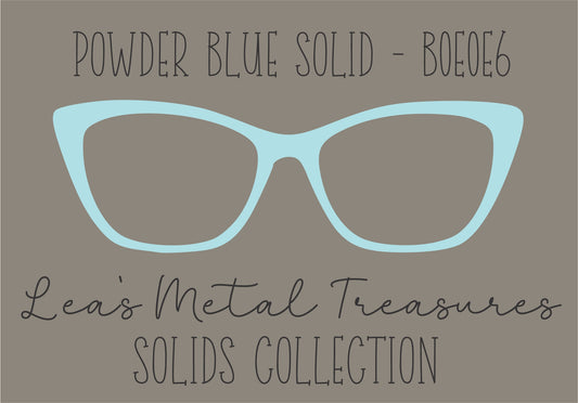 POWDER BLUE SOLID B0E0F6 Eyewear Frame Toppers COMES WITH MAGNETS