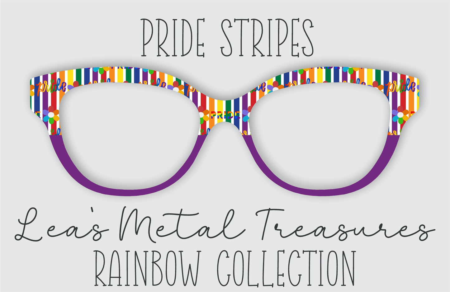 Pride Stripes Eyewear Frame Toppers