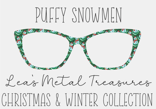 PUFFY SNOWMEN Eyewear Frame Toppers COMES WITH MAGNETS