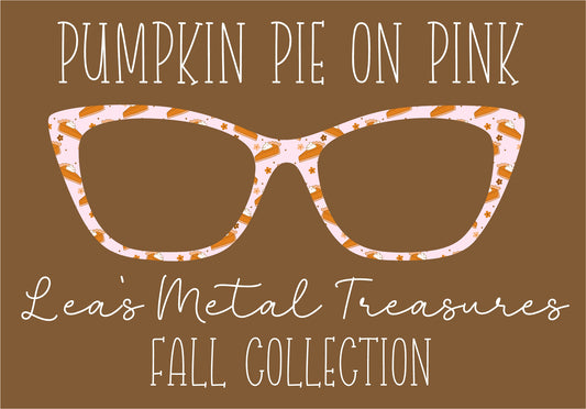 PUMPKIN PIE ON PINK Eyewear Frame Toppers COMES WITH MAGNETS