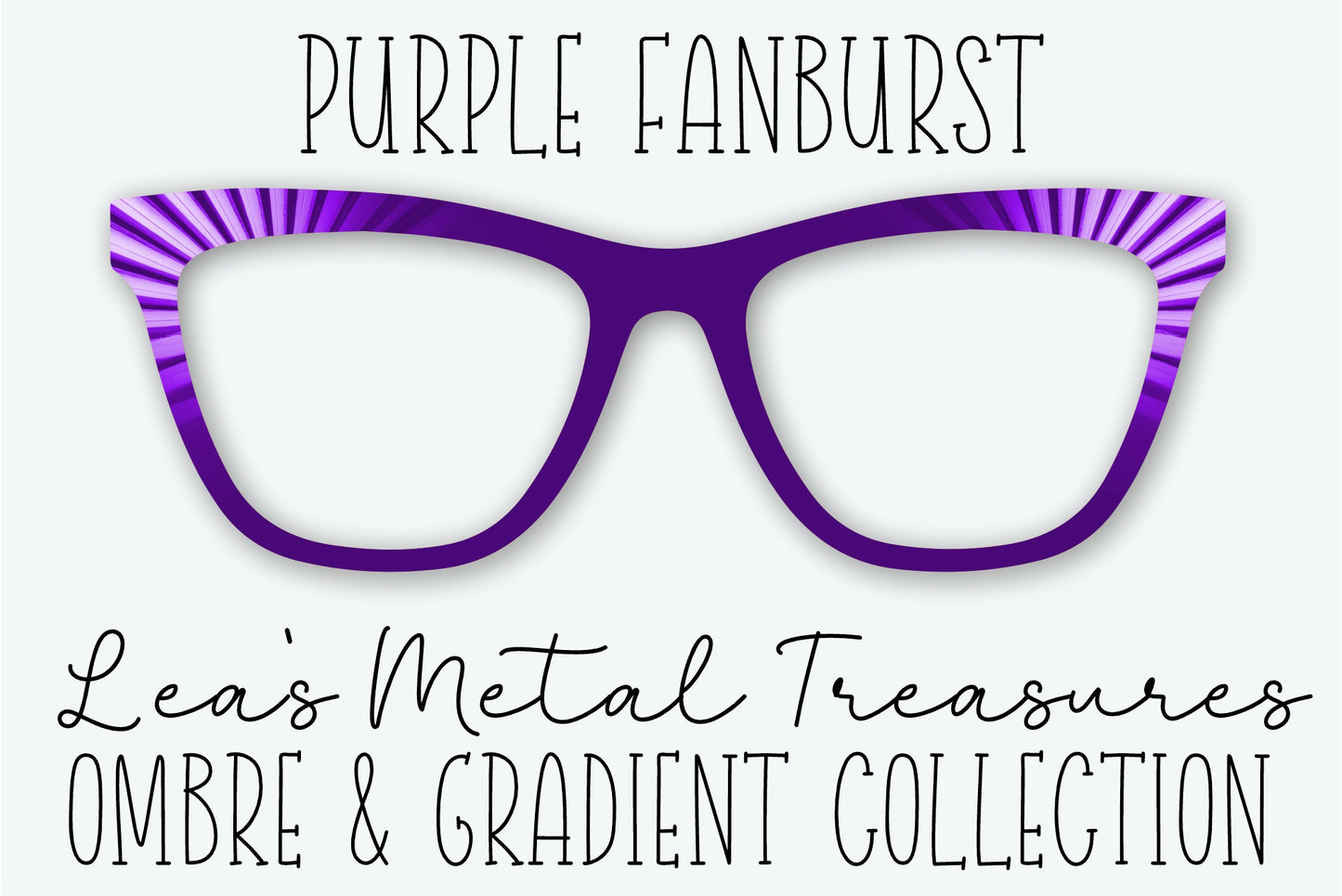 Purple Fanburst Eyewear Frame Toppers • JANUARY 2026 TOPPER OF THE MONTH