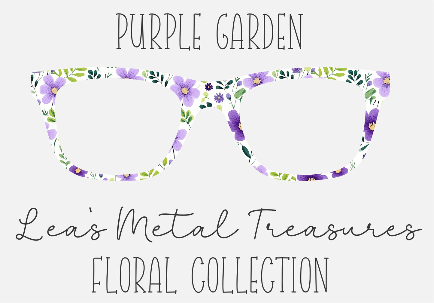 PURPLE GARDEN Eyewear Frame Toppers COMES WITH MAGNETS