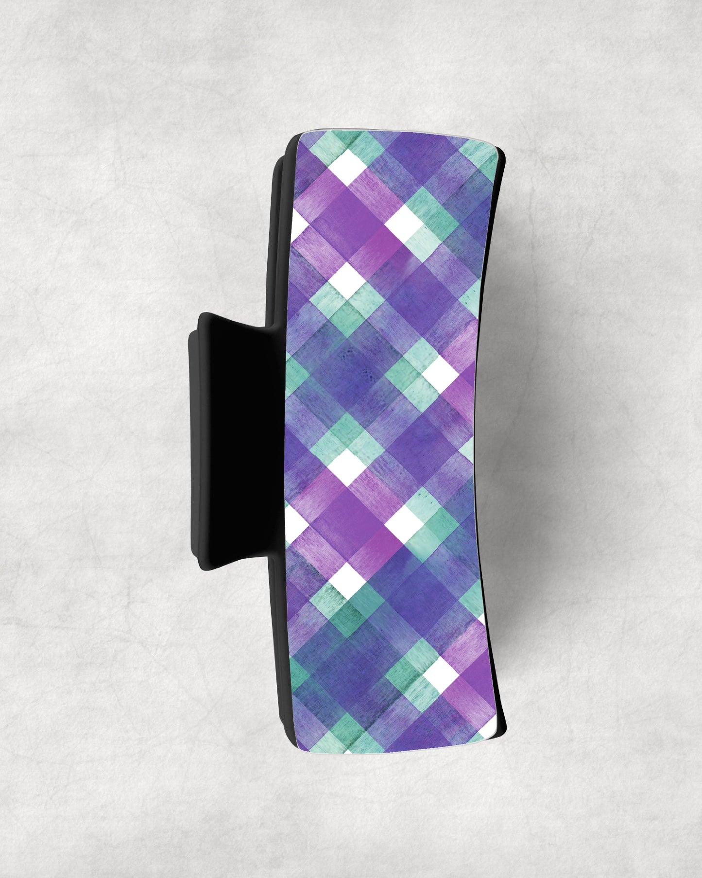 Purple Green Spring Plaid • Magnetic Eyeglasses Toppers