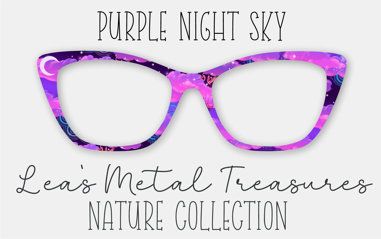 Purple Night Sky • Magnetic Eyeglasses Topper