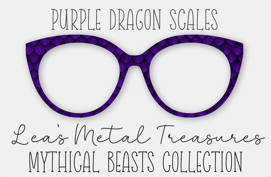 Purple Dragon Scales Eyewear Frame Toppers COMES WITH MAGNETS