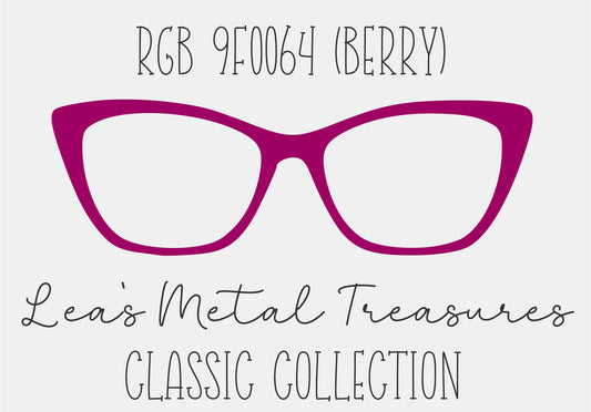 RGB 9F0064 Berry Eyewear Frame Toppers COMES WITH MAGNETS