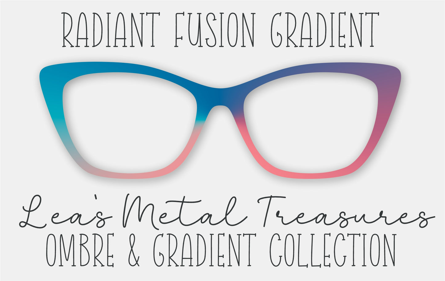 Radiant Fusion Gradient Eyewear Frame Toppers