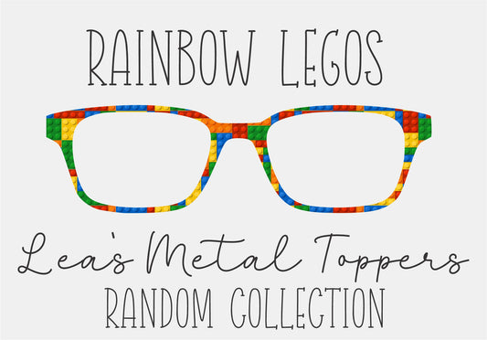 RAINBOW LEGOS Eyewear Frame Toppers COMES WITH MAGNETS